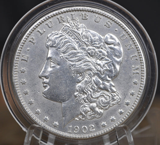 1902-O Morgan Silver Dollar - AU58 - 1902 O Morgan Dollar 1902 Silver Dollar New Orleans Mint
