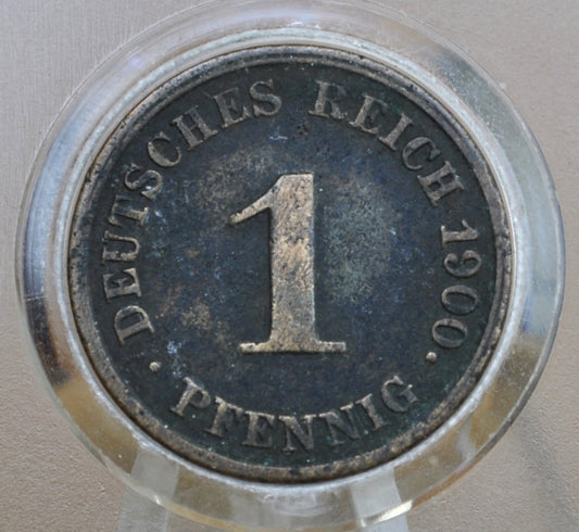 1900-J German 1 Pfennig Deutsches Reich  - XF - Second Reich of Germany 1900 One Pfennig