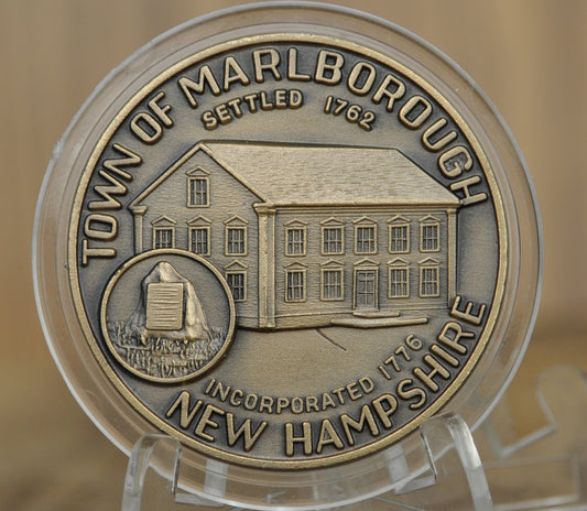 Marlborough NH 200th Anniversary Medal - Sterling Silver, Bronze - 1976 Marlborough New Hampshire Town Medal