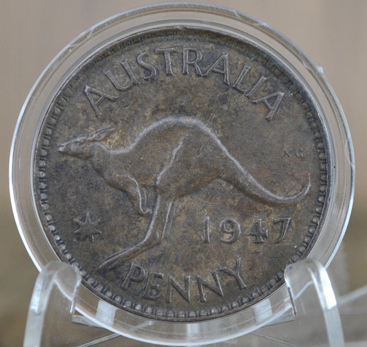 1947 Australia One Penny Australia - Great Condition / Detail - Collectible Australian Coin