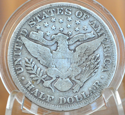 1898 Barber Silver Half Dollar - VG10 (Very Good) Condition - Philadelphia Mint - 1898 Liberty Head Half Dollar - 1898 P Liberty Head Half
