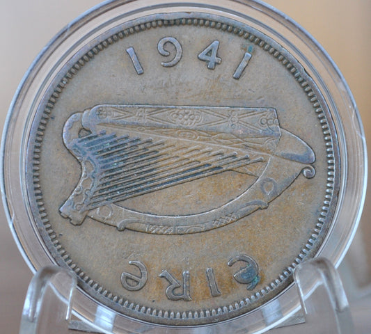 1941 Irish 1 Penny - Great Condition - 1941 One Cent Coin Ireland / UK - Hen with Chicks Design Irish Coins - Irish Coins