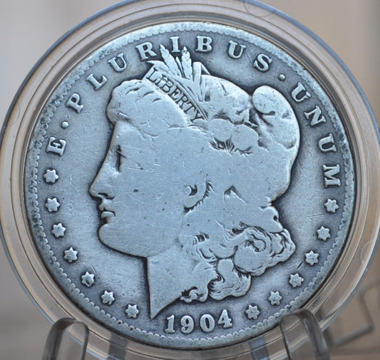 1904-S Morgan Silver Dollar - VG - 1904 S Morgan Dollar - 1904 S Mint Silver Dollar - Better Date