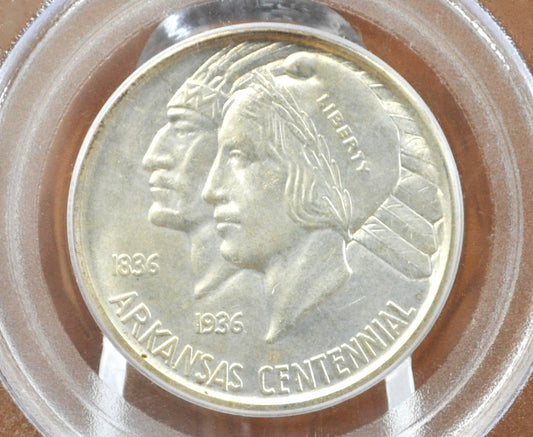 1936-S Arkansas Silver Commemorative Half Dollar - PCGS MS64 - Arkansas Centennial half dollar 1936 S - San Francisco Mint