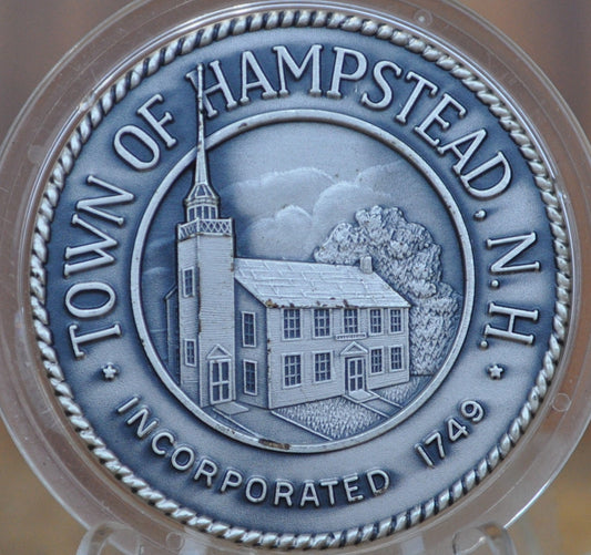 Hampstead NH 225th Anniversary Medal - Sterling Silver, Bronze - Hampstead New Hampshire Town Medal 1974