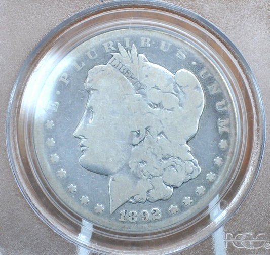 1892-CC Morgan Dollar - PCGS Slabbed and Graded AG3 - Carson City Mint 1892 Morgan Silver Dollar - 1892 CC Morgan