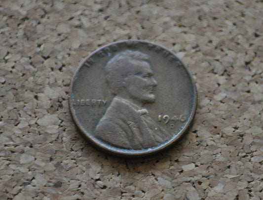 1946 D Wheat Penny - WWII Era Cent - 75th Anniversary - Collectible Coin (Denver Mint)