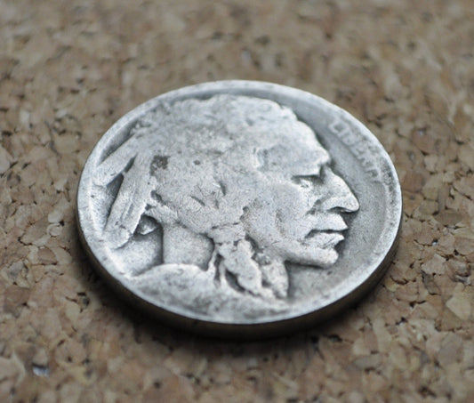 No Date Buffalo Nickel - Vintage US Coin - Great for Jewelry and Crafts - Buffalo Nickels, Single Coin, Lot of 10, Lot of 20