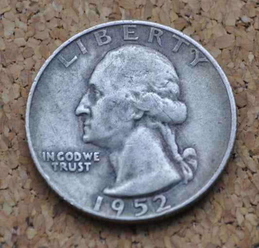 1952 D Washington Silver Quarter - Denver Mint