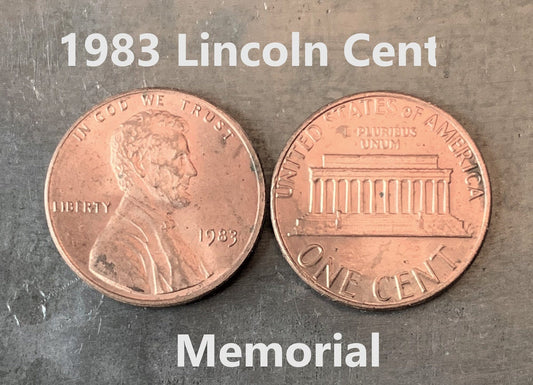 1983  Lincoln Memorial Penny Cent - Fantastic Condition - 39th Anniversary - Collectible Coin