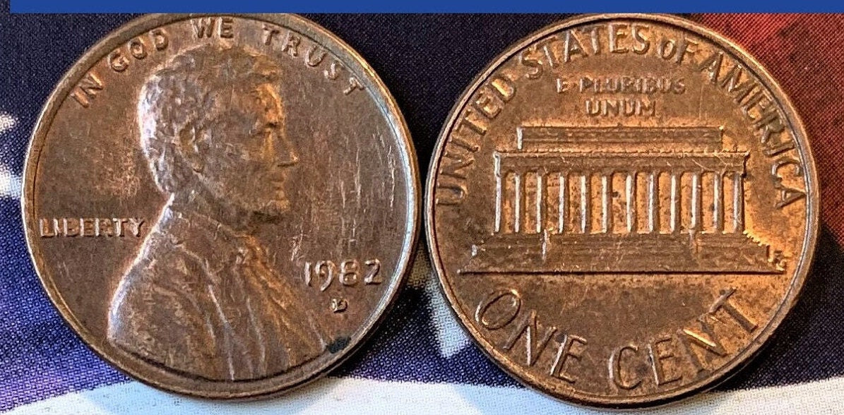 1982 D  Lincoln Memorial Penny Cent - Large Date - Fantastic Condition - 40th Anniversary - Collectible Coin