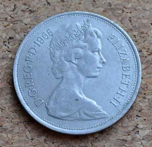 1960's-1970's Ten Pence Great Britain - Queen Elizabeth - Great Condition - Great for Birthdays, Jewelry, buttons, crafts or collections