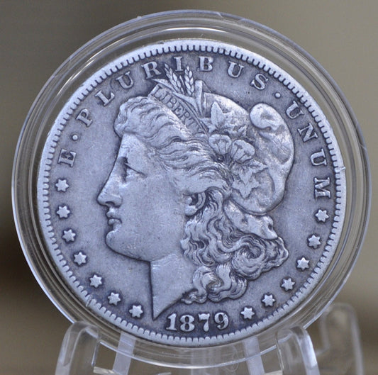 1879 CC Morgan Silver Dollar - VF-30 (Very Fine / VF30) Grade, Condition - Carson City Mint - 1879-CC Morgan Dollar - 1879CC - Rare Key Date
