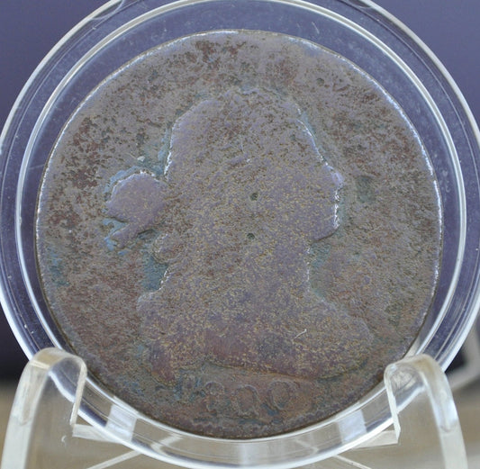 1800 Draped Bust Large Cent - Cull Grade - US Large Cent 1800 - 1800 One Cent US - Cull / Low Grade - Type Coin