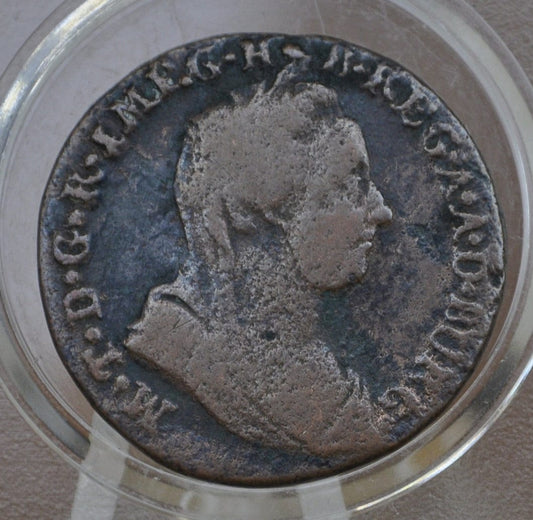 1778 Netherlands Liard Coin - Austrian Empire Two Liard Coin Colonial Era Coin - 1700s Coins - Maria Theresa - 1778 Coin Netherlands