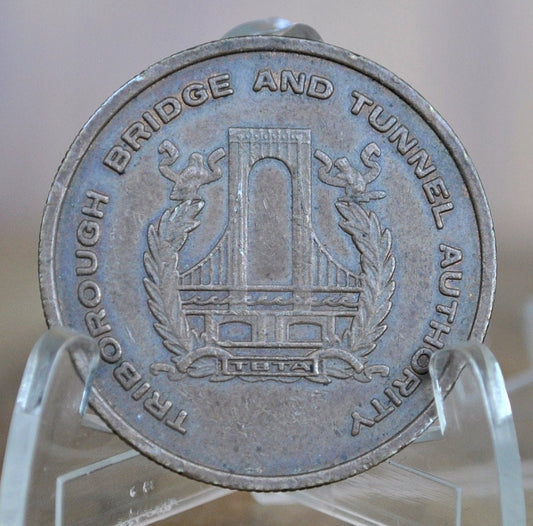 Triborough Bridge and Tunnel Authority Token - New York City Transit Tokens - Queens, Brooklyn, Midtown, Bronx - Vintage NYC Tokens