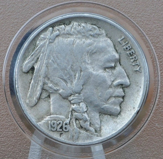 1926 Buffalo Nickel - VG to XF (Very good to Extremely Fine) Grade - Philadelphia Mint - Choose by Grade - 1926 P Nickel Indian Head 1926