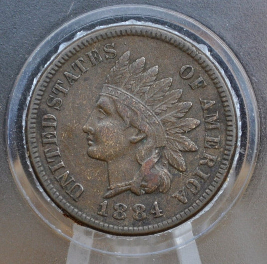 1884 Indian Head Penny - Choose by Grade / Condition - Better Date, High Grades - 1884 Indian Cent VF 1884 US One Cent
