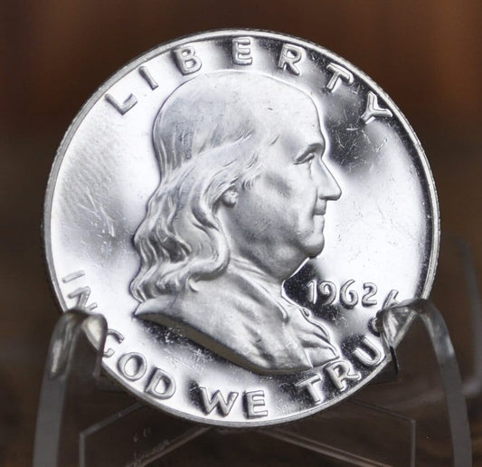 Proof 1962 Franklin Half Dollar - Proof Strike 1962-P Silver Half Dollar - Philadelphia Mint -
