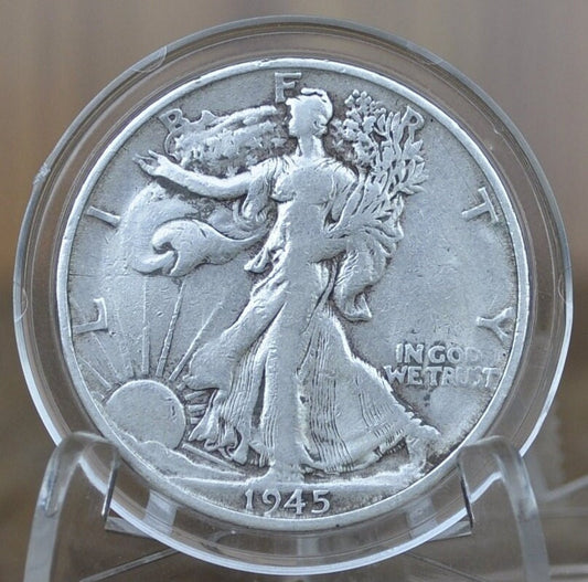 1945-S Walking Liberty Silver Half Dollar - Choose by Grade - San Francisco Mint - WWII Era - 1945S Half Dollar / 1945 S