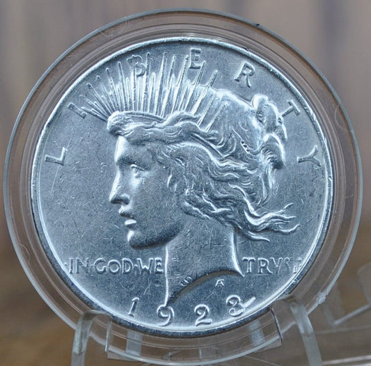 1923-D Peace Silver Dollar - XF (Extremely Fine) Grade / Condition - Denver Mint - 1923 D Peace Silver - 1923 D Dollar Silver