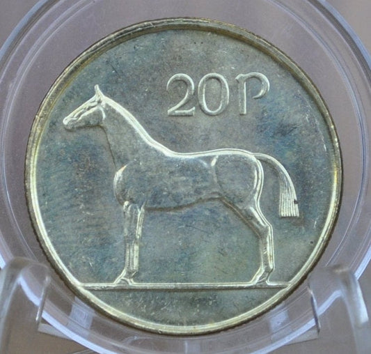 Irish 20 Pence Coins - Great Condition - Erie 1986 Ireland 1994 - 20 Pence Coin UK, Horse Design
