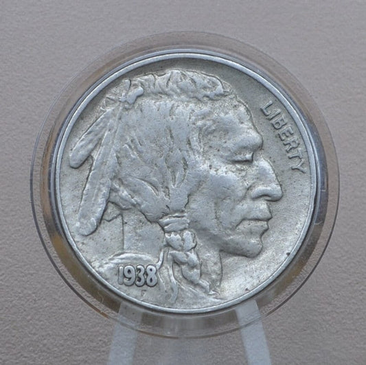 1938-D Buffalo Nickel - Choose by Grade / Condition - Last Year of Production - Denver Mint - 1938-D Nickel - Indian Head Nickel 1938D