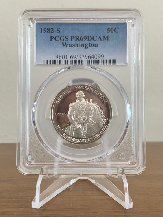 PCGS PR69 DCAM 1982-S Washington Commemorative Half Dollar - Graded, Certified & Slabbed by PCGS - Only One Available