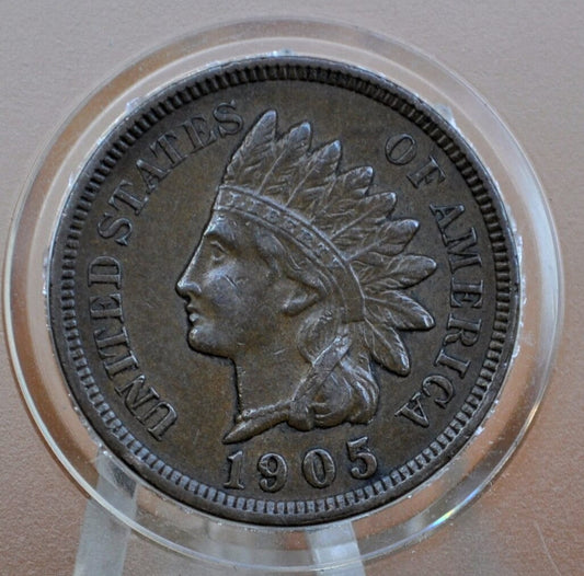 1905 Indian Head Penny - G-XF Choose by Grade (Good to Extremely Fine) - Indian Head Cent 1905 - US 1 Cent 1905 - Indian Head Pennies