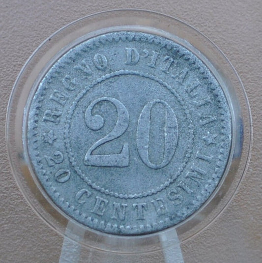 1894 Italian 20 Centesimi Coin - C.20 - VF (Very Fine) Condition; - 1894 Italy 20 Cent Coin 1894