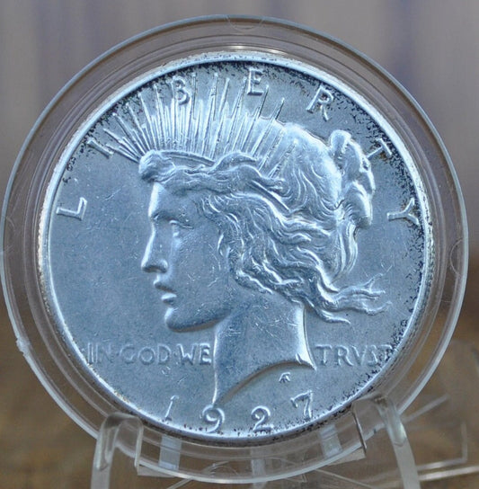 1927-S Peace Silver Dollar - Choose by Grade / Condition - San Francisco Mint - 1927 S Silver Dollar 1927S Peace Dollar Key Date
