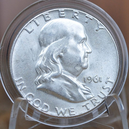1961 Franklin Silver Half Dollar P&D Mints - Choose by Grade and Mint - 1961 D Benjamin Franklin 1961 P Franklin Half Dollar 1961 D