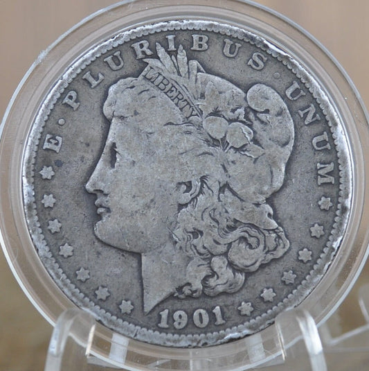 1901 Morgan Silver Dollar - G (Good) - Philadelphia Mint - 1901 P Morgan Silver - 1901 P Morgan Dollar - Great Date