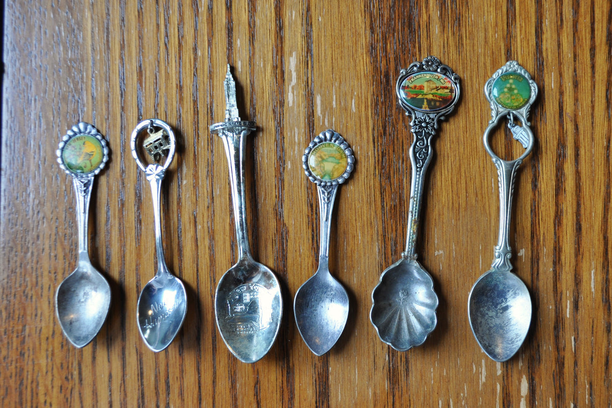 Sets of USA & Canada Silver Attraction Spoons - Silverplated & Sterlin ...