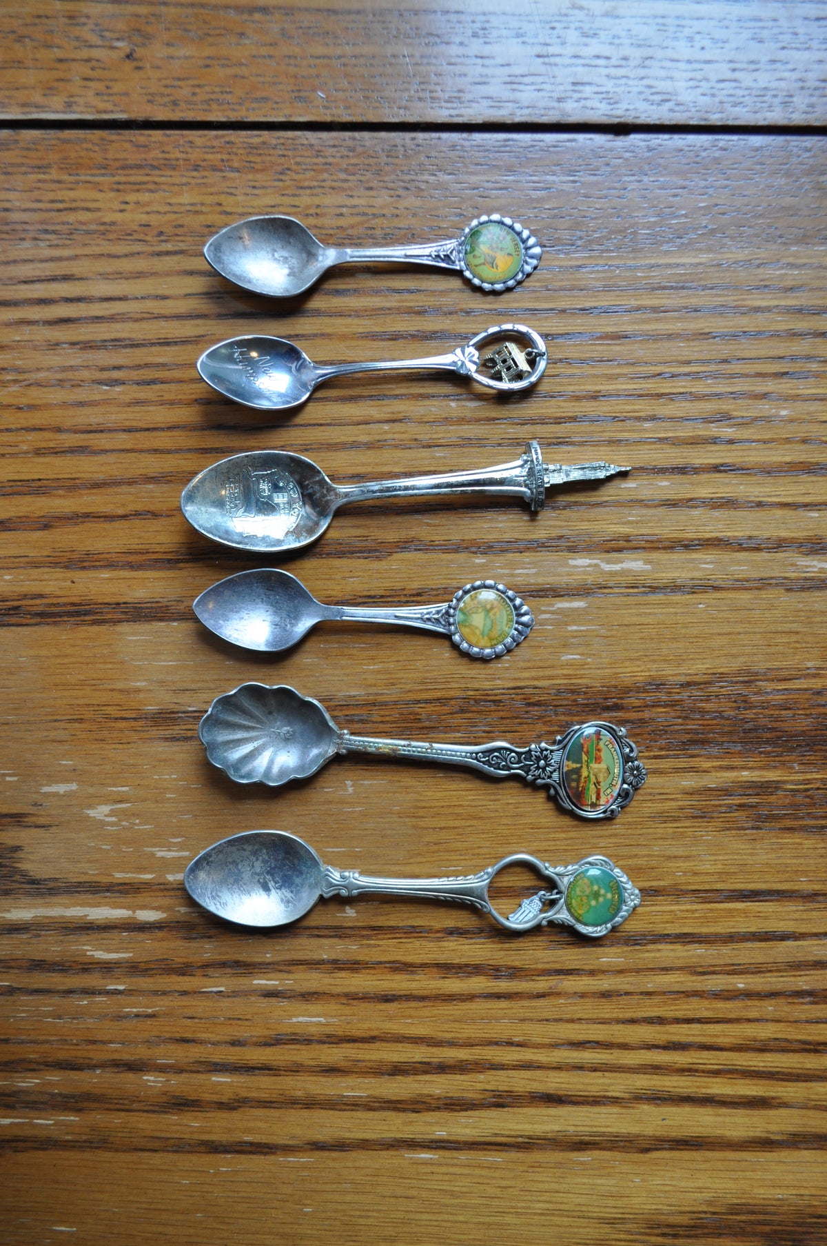 Sets of USA & Canada Silver Attraction Spoons - Silverplated & Sterlin ...