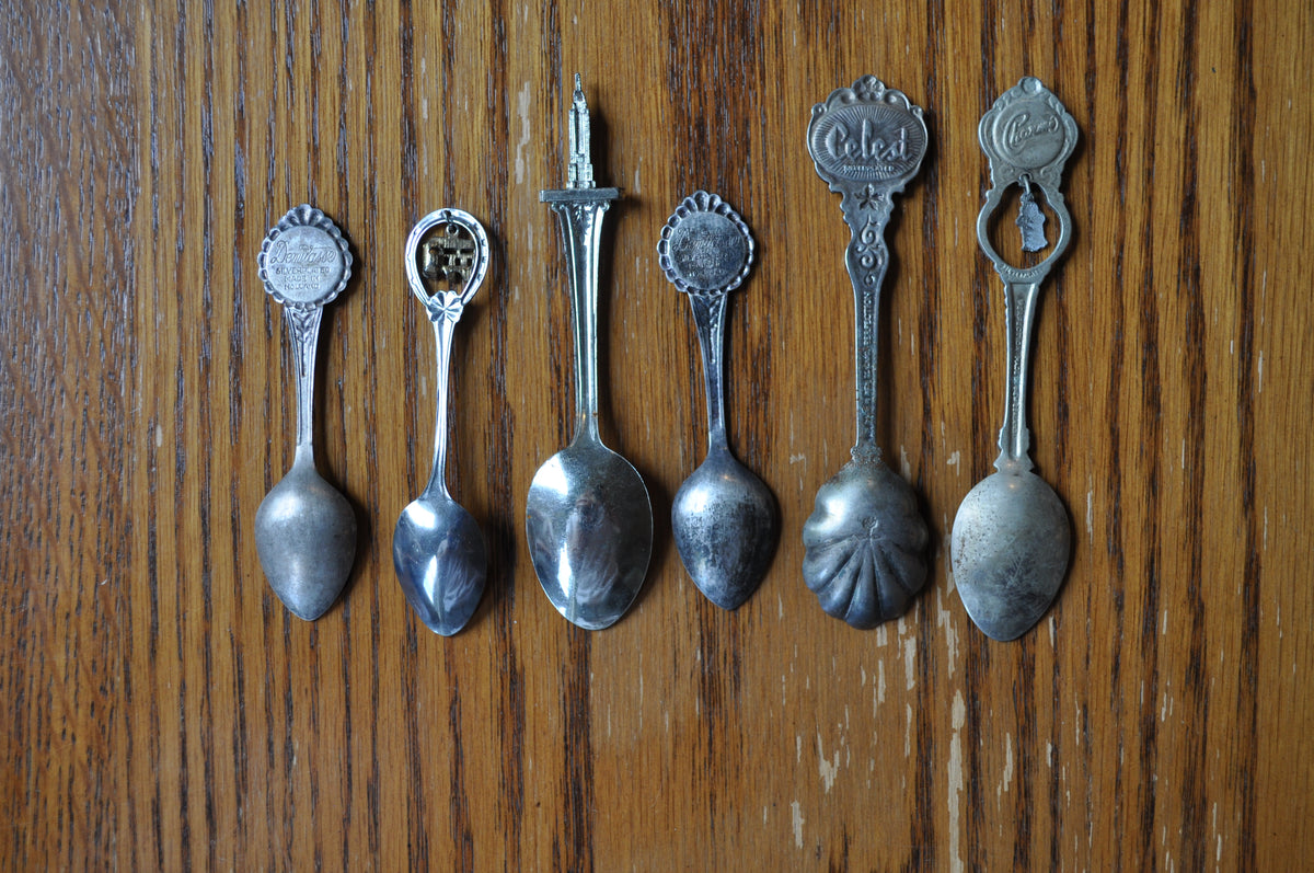 Sets of USA & Canada Silver Attraction Spoons - Silverplated & Sterlin ...