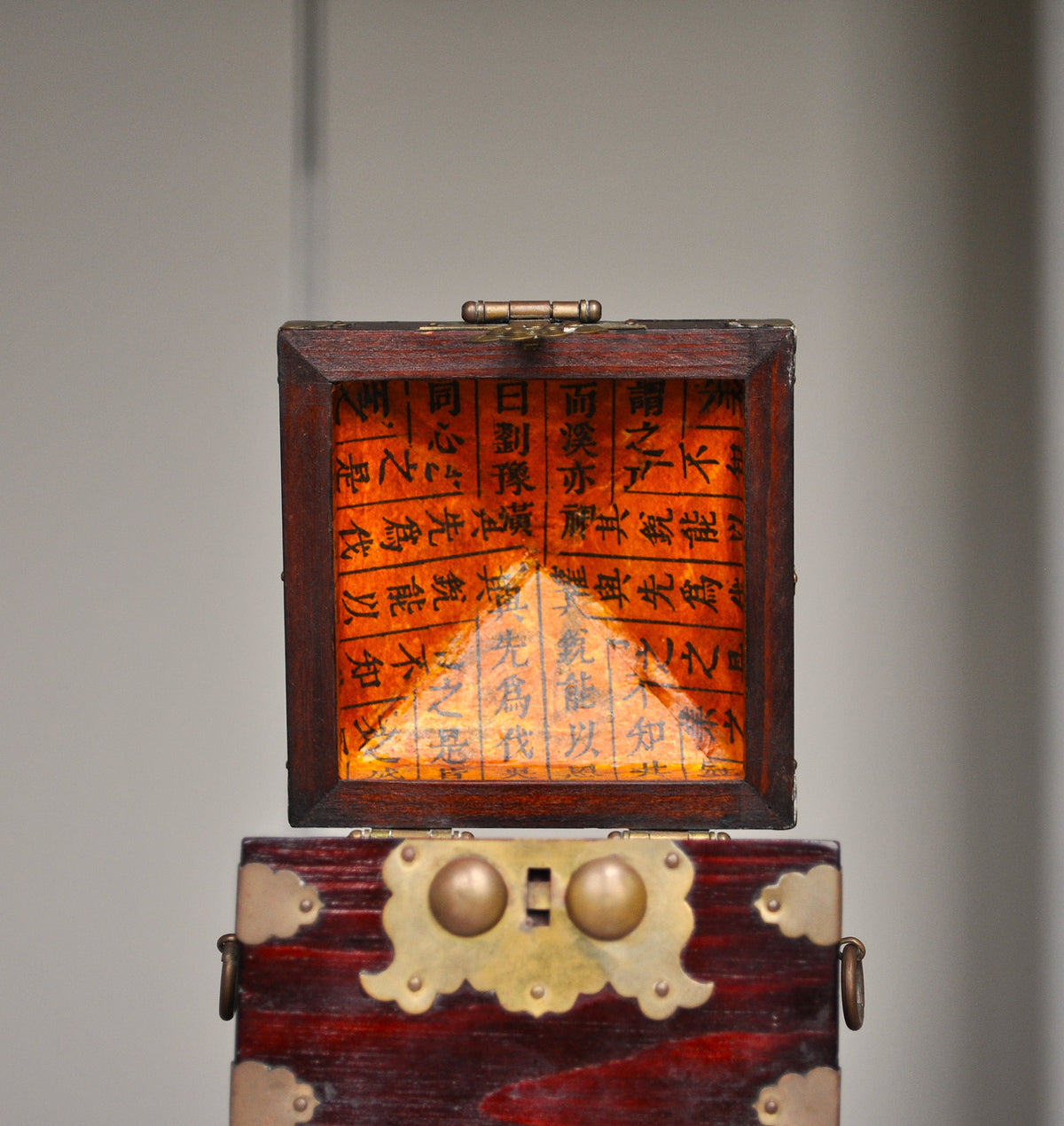 Antique Korean Brass and Wood Seal Box - Prayer/Trinket Box - Treasure ...