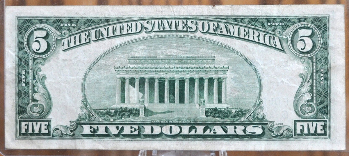 1950-A 5 Dollar Star Note - Rare - Fr#1962F* (F) Atlanta GA - VF Grade ...