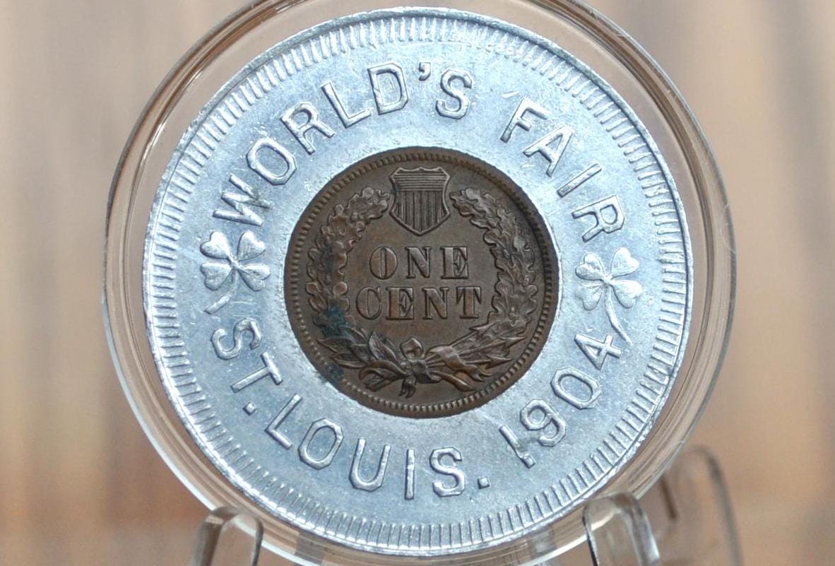 1904 St. Louis Worlds Fair Good Luck Token, Amazing Condition - Mascot ...
