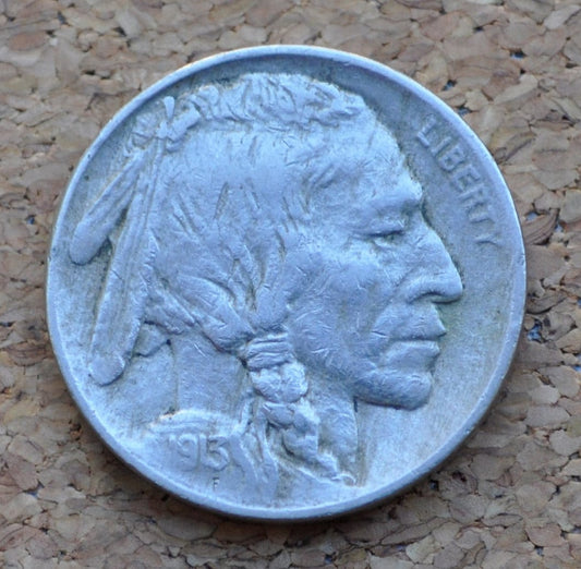 1913 Buffalo Nickel Type 1 - XF (Extremely Fine) Grade / Condition - First Year Made - 1913 Indian Head Nickel Type One / Type I