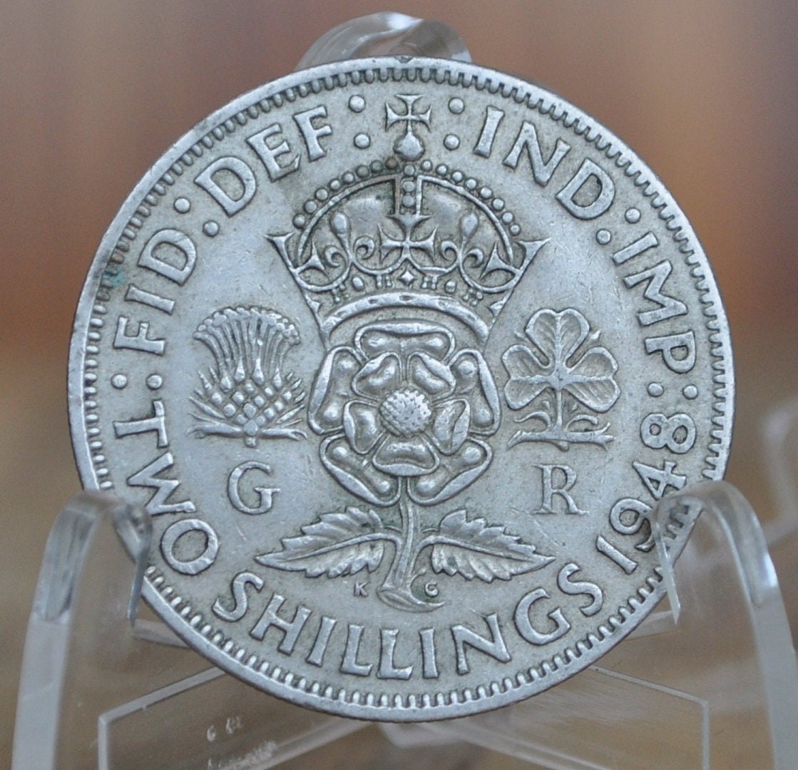 1948 Great Britain Two Shillings King George VI 2 Shilling 1948 UK 1948-great-britain-two-shillings-king-george-vi-2-shilling-1948-uk